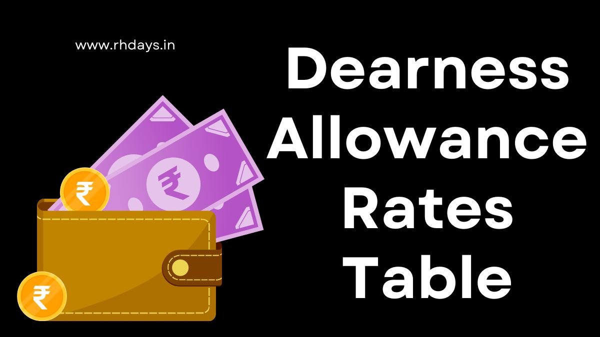 DA Rates Table