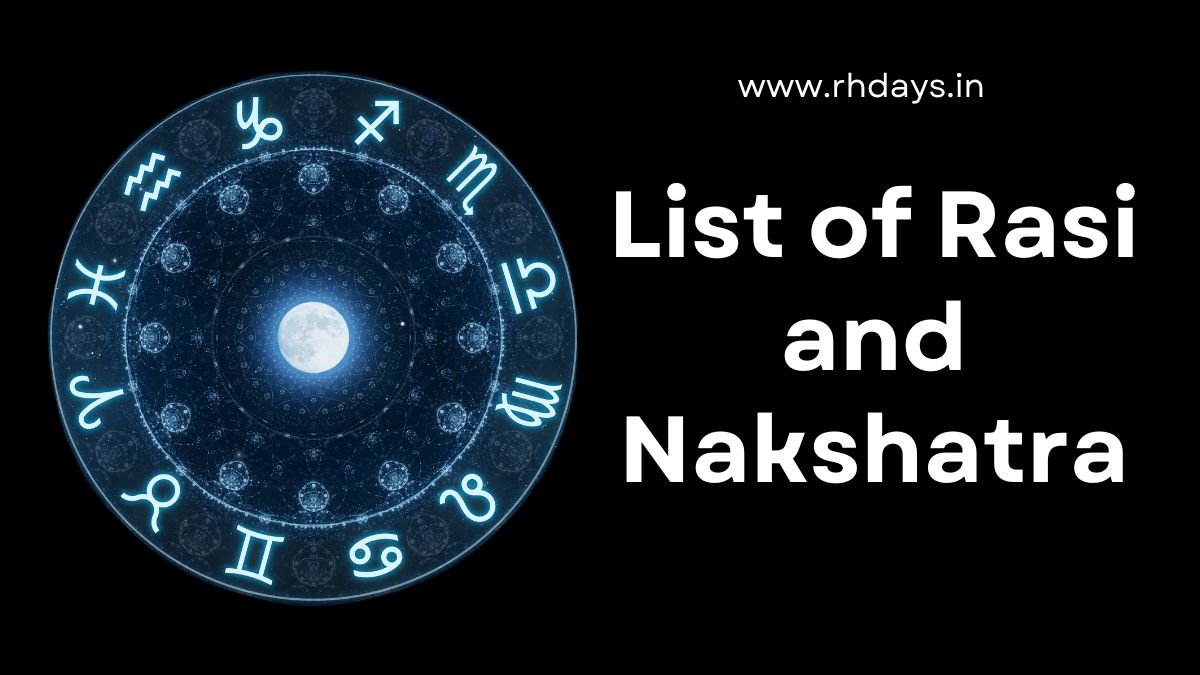 List of Rasi and Nakshatra