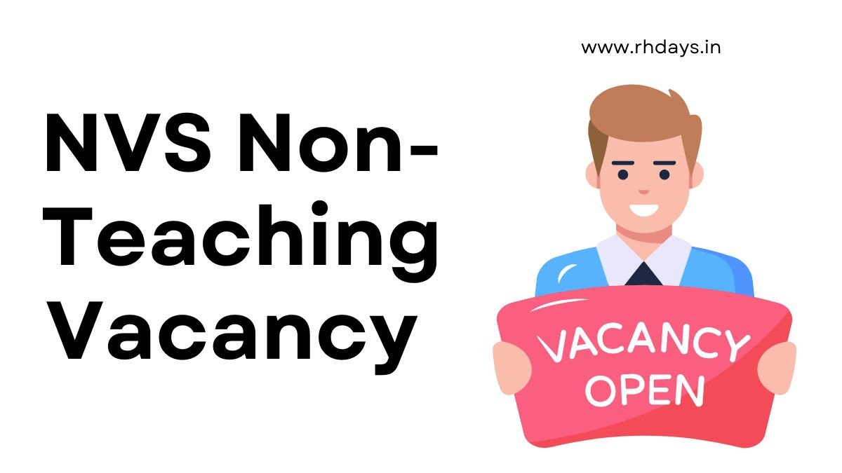 NVS Non-Teaching Recruitment